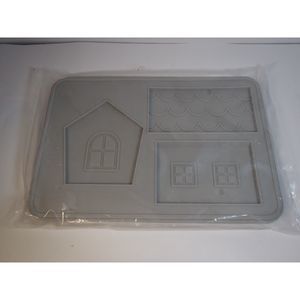 Pampered Chef 2 Pc Silicone Gingerbread House Cookie Molds #100136